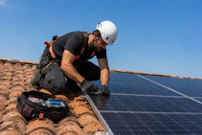 Maintenance et monitoring de panneaux solaires à Géronce